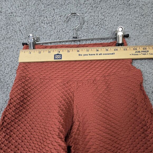 Booty by Brabants BBB Croco Skin Crop Sleeveless Top & Bike Shorts Set Orange - Picture 9 of 11